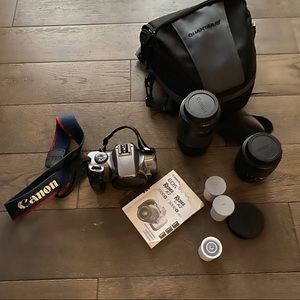 Canon Camera EOS REVEL K2 3000, 2 Zoom Lens, Bag